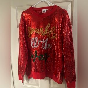 QOS XL never worn Sparkle All the Way